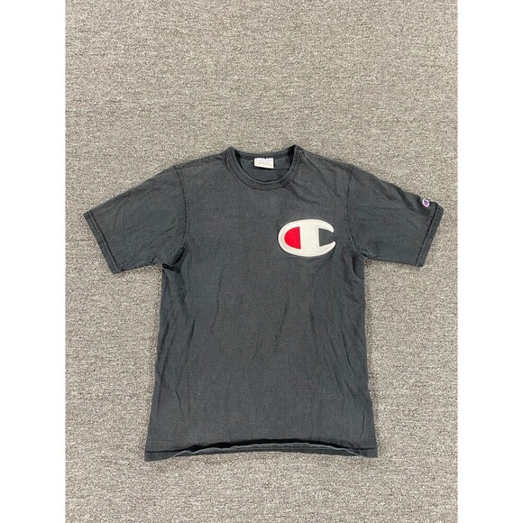Champion Other - VINTAGE Champion Shirt Mens Medium Black Short Sleeve Crew Tee Streetwear Adult